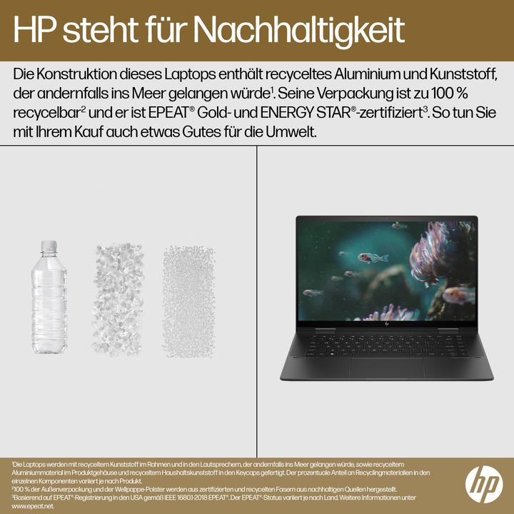 Produktbild HP Envy x360 15-fh0055ng (15.60", AMD Ryzen 5 7530U, 16 GB, 512 GB, DE)