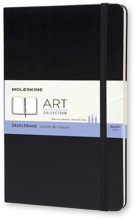 Actual product image Moleskine Sketchbook (13 x 21 cm, Plain, Hardcover)
