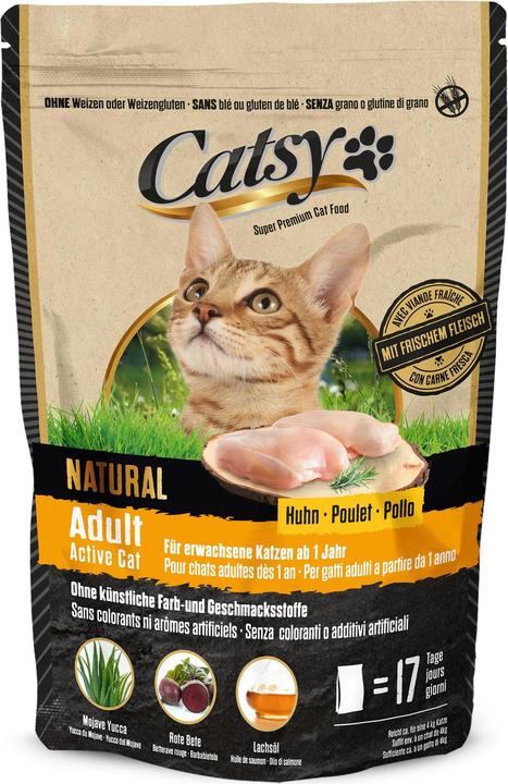 Immagine prodotto Catsy Pollo attivo per gatti adulti 1kg (Adulto, 1 pz., 1050 g)