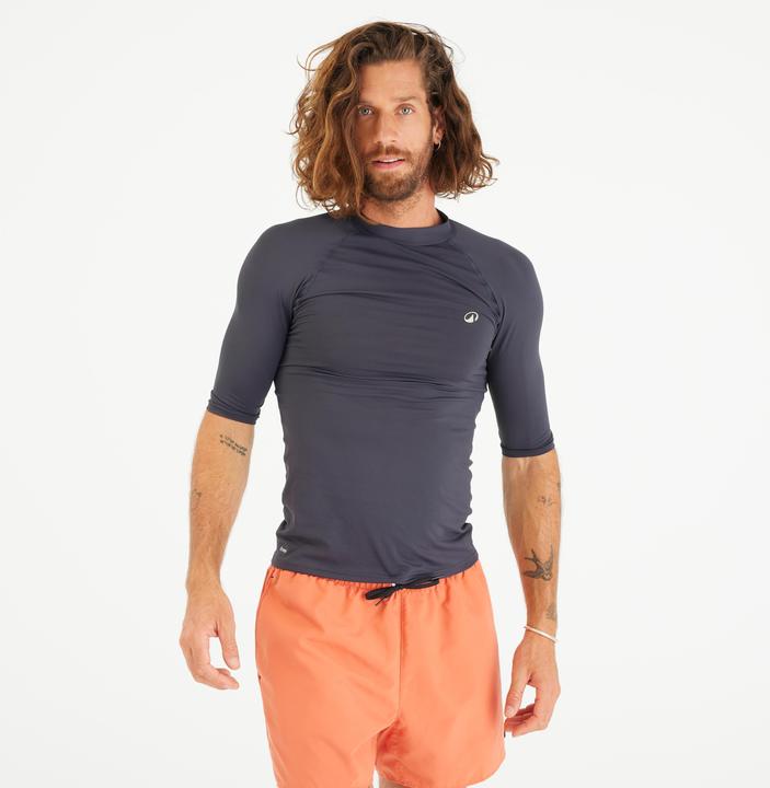 Olaian Tee shirt anti uv manches courtes Homme - 100 noir (M)