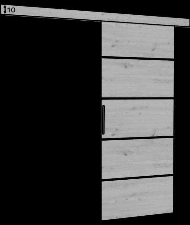 Image du produit ADRK Furniture Portes coulissantes MUSCHU 86 (86 x 205 cm)