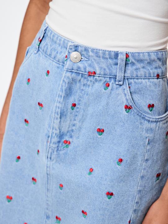 Produktbild Pieces PCFREIA HW MINI Jeansrock (XS)