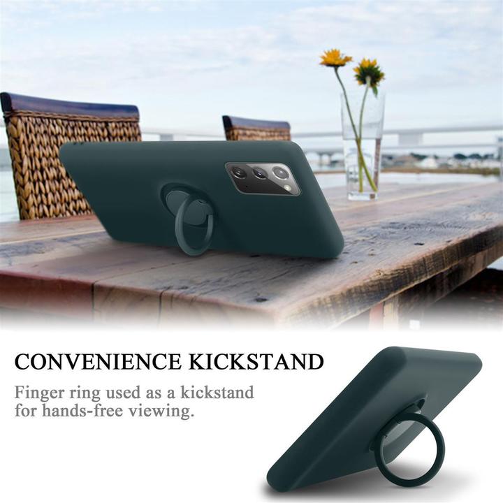 Productafbeelding Cadorabo TPU Vloeibare Ring Silicone Hoesje (Samsung Galaxy Note 20)
