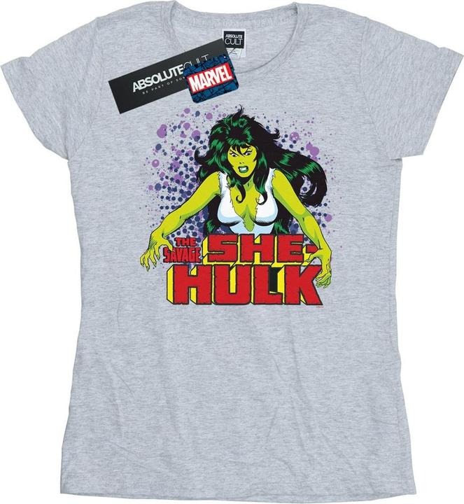 Actual product image Womens/Ladies The Savage She-Hulk Cotton T-Shirt (S)
