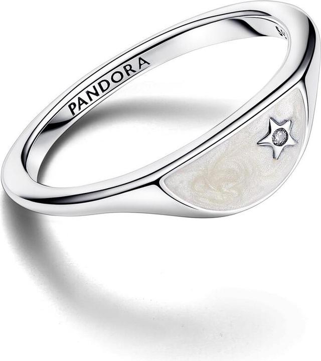Produktbild Pandora ME Halbierter Emaille Siegelring (64, 925 Silber)