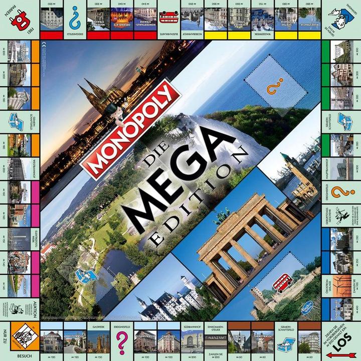 Immagine prodotto Winning Moves Monopoly gioco di società Mega (2a Edizione) *ALLEMAND* (Tedesco)