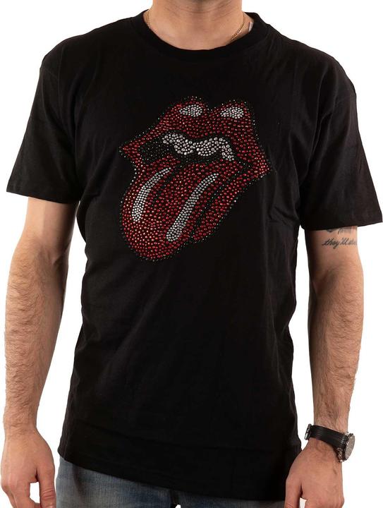 Image du produit The Rolling Stones Unisexe Adulte Classic Tongue Embelli T-shirt (L)