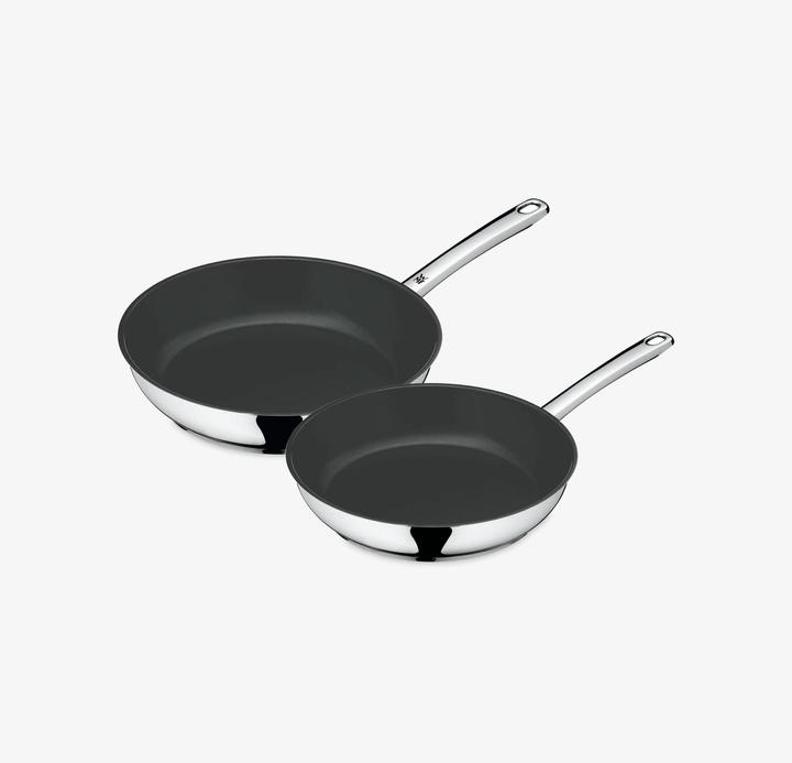 Produktbild WMF Pfannenset Bratpfanne 2tlg 24+28 Induktion Devil Edelstahl beschichtet (28 cm, Bratpfanne, Edelstahl)