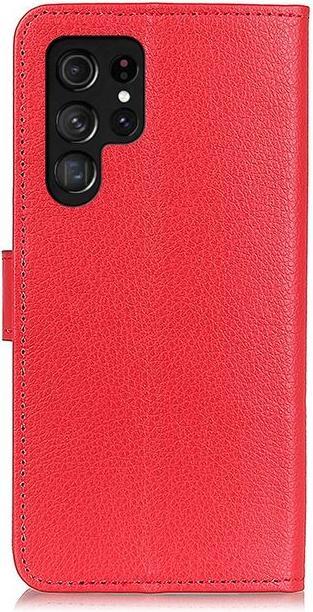 Produktbild MU Classic Litchi Leder Bookcover Series (Samsung Galaxy S22 Ultra)