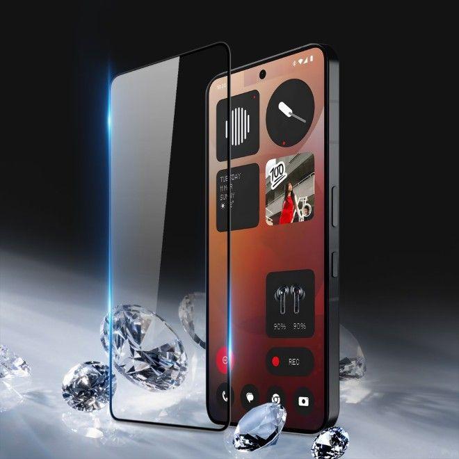 Actual product image Dux Ducis - Tempered Glass - Nothing Phone (3a) / (3a) Pro - Black (1 Piece, Nothing Phone (3a) Pro)