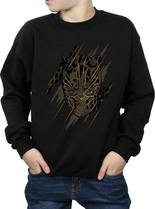 Immagine prodotto Black Panther Gold Head Felpa Ragazzi (152, 158)
