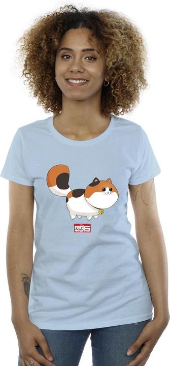Actual product image Disney Womens/Ladies Big Hero 6 Baymax Kitten Pose Cotton T-Shirt (XXL)