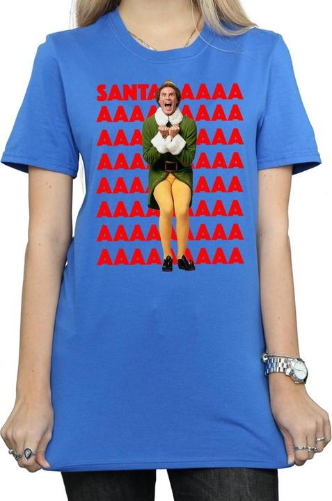 Immagine prodotto Elf Buddy Santa Scream Maglietta Ampia Donna (M)