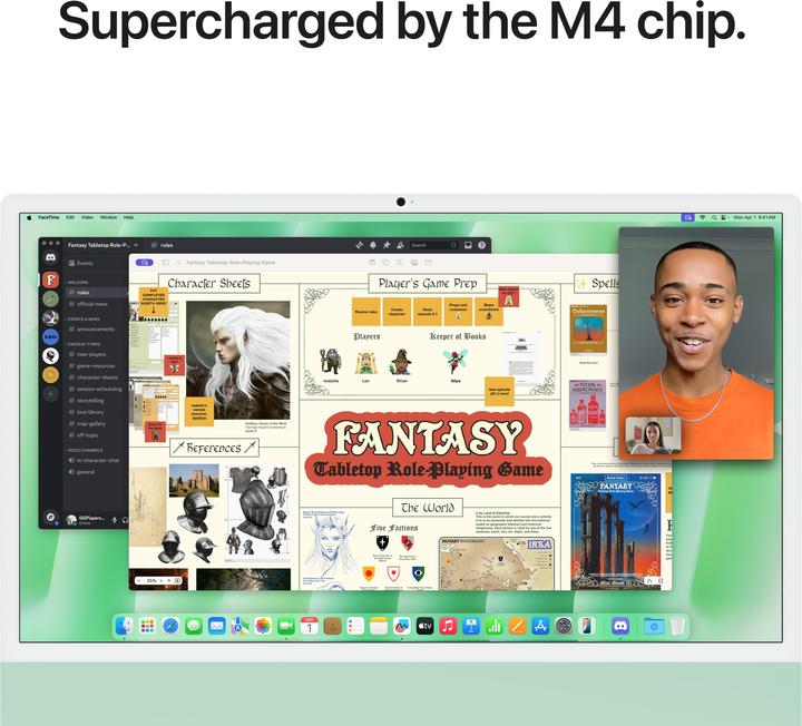 Produktbild Apple iMac 2024 (M4, 16 GB, 512 GB, Apple M4 10-Core)