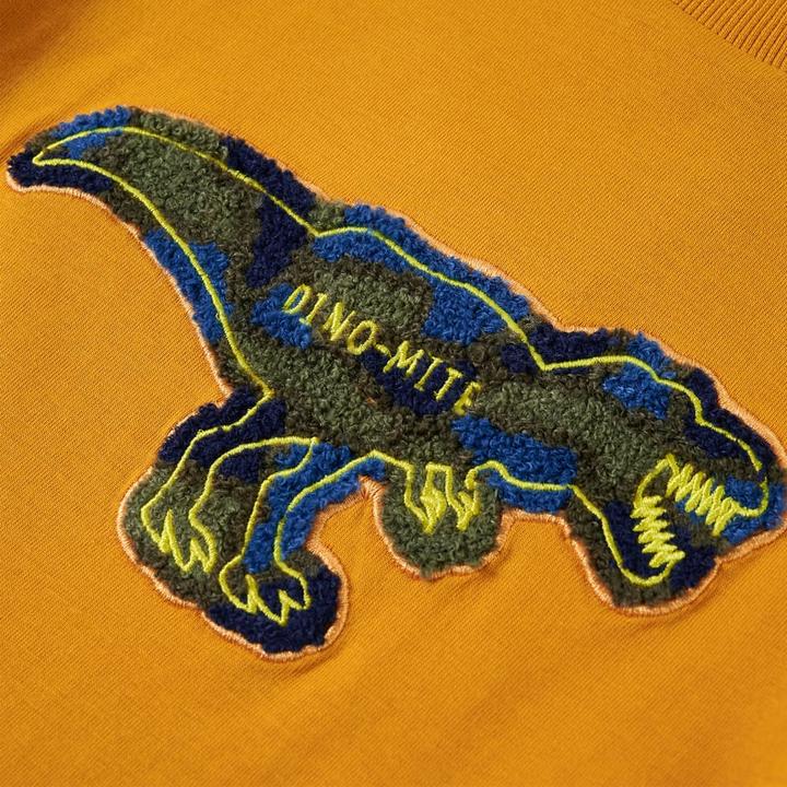 Actual product image VidaXL Children's long-sleeved shirt ochre 116,Material: 100 (116)