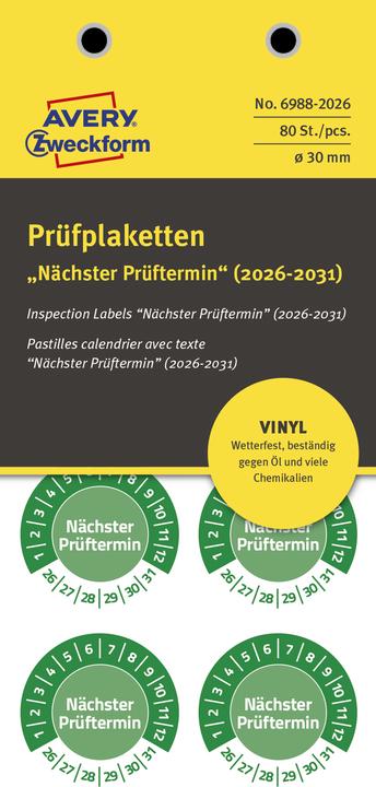 Actual product image Avery Test badges
