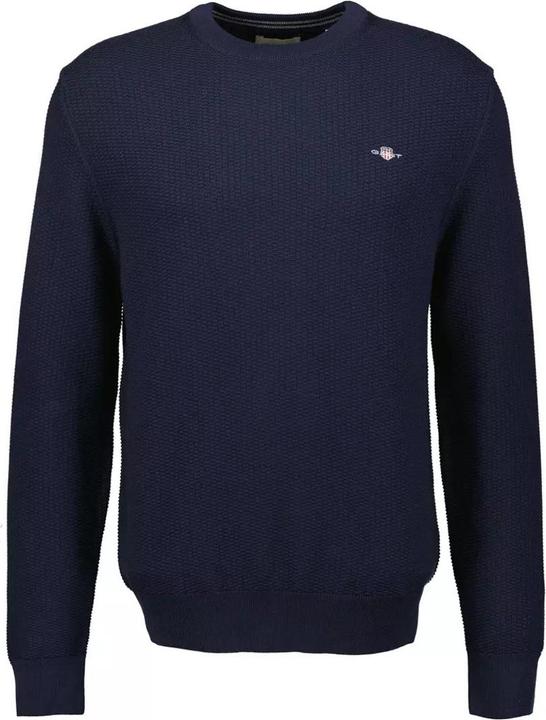 GANT pullover it rundhalsausschnitt icro textured (M)