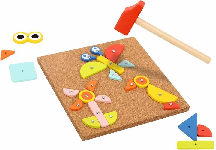Actual product image Tooky Toy Wooden Hammer Game Tap Tap TH155