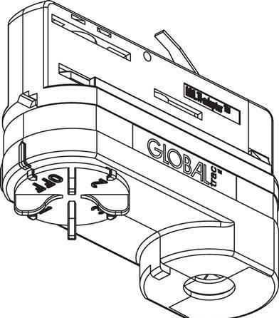 Actual product image Lival Global XTSA 68-1 adaptor 230V, 3-faset, grå, med tilbehør. - PROFESSIONAL