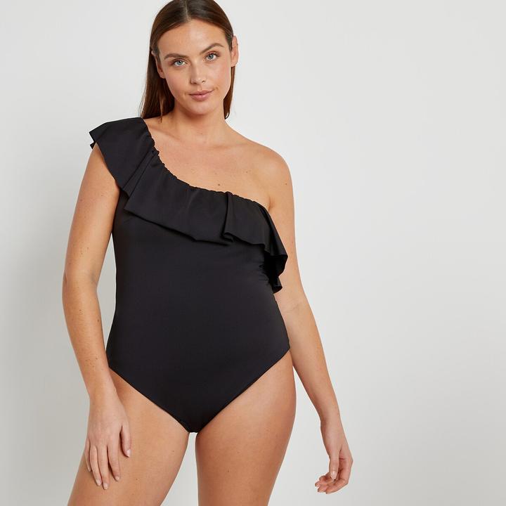 La Redoute Collections Badeanzug in asymmetrischer Form (44)