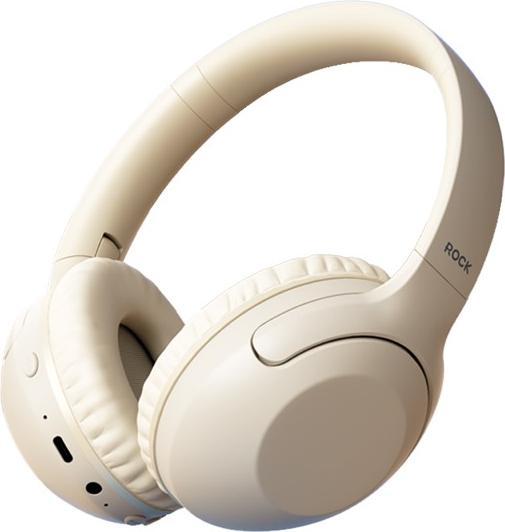Rock - O3 ANC Wireless Headphones RAU0773 - Bluetooth-Kopfhörer, Beige (15 h, Kabellos)