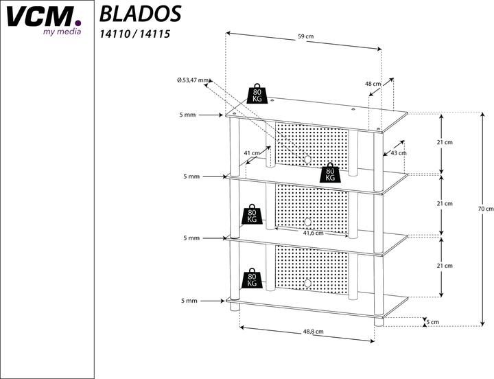 Produktbild VCM Blados (59 x 49 x 70 cm)