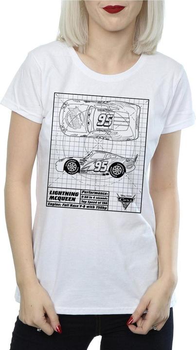 Produktbild Disney Cars Lightning McQueen Blueprint TShirt (XXL)