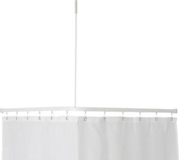 Actual product image Van Der P P2001 Skinne 90x90cm komp. Hv - Profile2001 Flad skinne 8x25mm. 90x90cm vinkel m.loftstøt. Hv