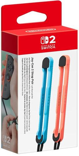 Nintendo Joy-Con 2-Handgelenksschlaufen-Paar (hellblau/hellrot) (Switch 2)