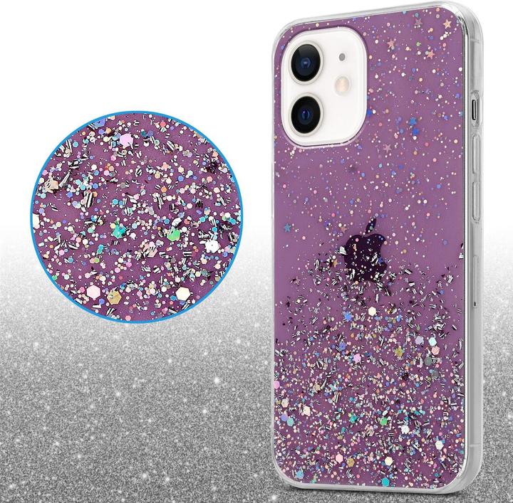 Actual product image Cadorabo TPU cover sparkling glitter (Apple iPhone 12 mini)