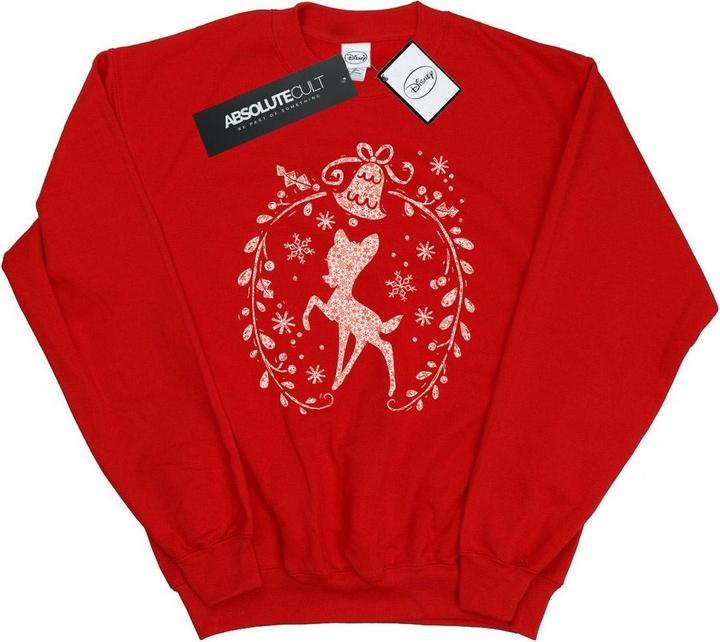 Disney Bambi Christmas Wreath Sweatshirt (XXL)