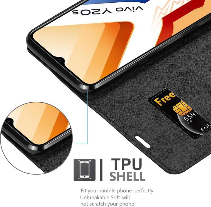 Produktbild Cadorabo Book Invisible Magnet Cover (Vivo Y20s)