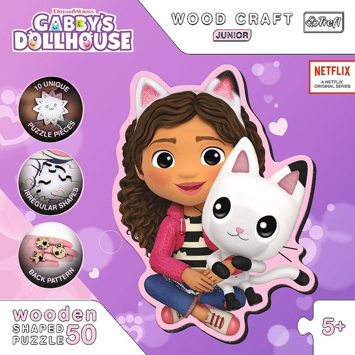 Produktbild Trefl Holz Puzzle Sonderform 50 - Gabby's Doll House (50 Teile)