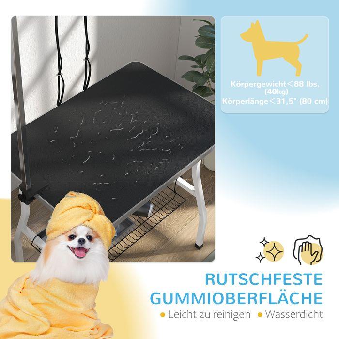 Actual product image Swisshandel24 Hundepflegetisch, höhenverstellbar Trimmtisch für Hunde, klappbar Schertisch (Dog)