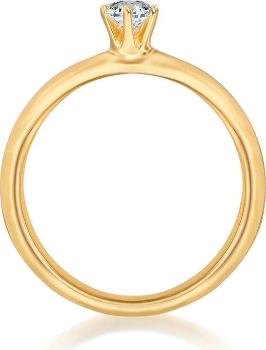 Produktbild Trilani Damen Sterling Silber Zirkonia gelbgold - 4140 (50, 925 Silber)