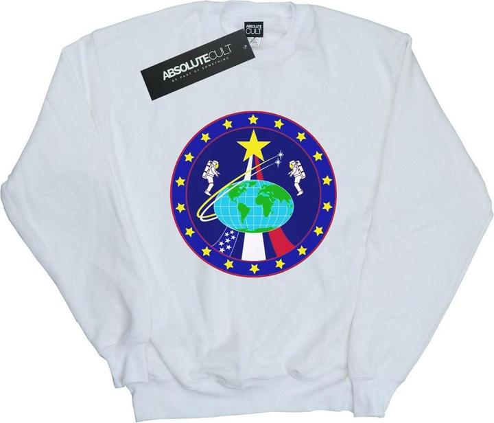 Actual product image Nasa Mens Classic Globe Astronauts Sweatshirt (S)