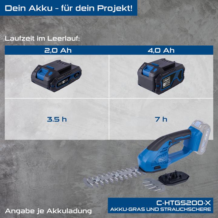 Actual product image Scheppach C-HTGS200-X (Cordless hedgecutters)