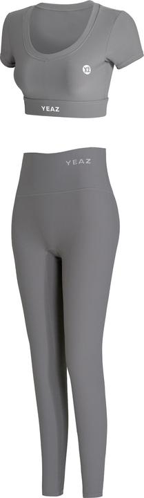 Image du produit Yeaz CLUB LEVEL SET Haut court Leggings L (Grey) (L)