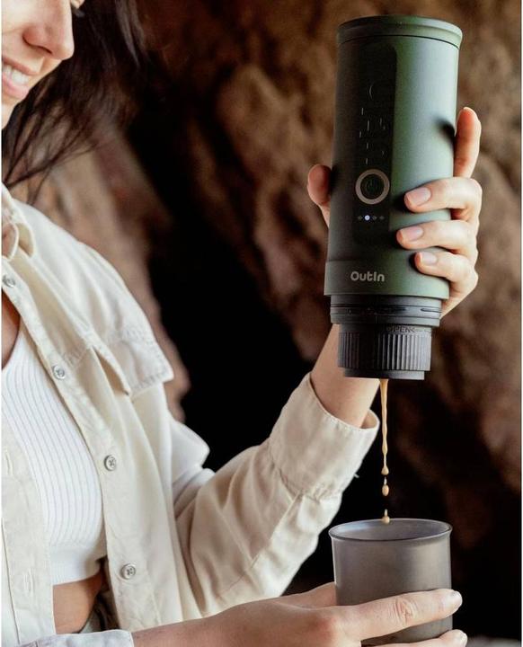 Actual product image No Name OutIn Nano espresso machine green