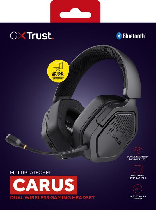 Image du produit Trust Gxt493 Carus Wrls Headset Blk (Sans fil)