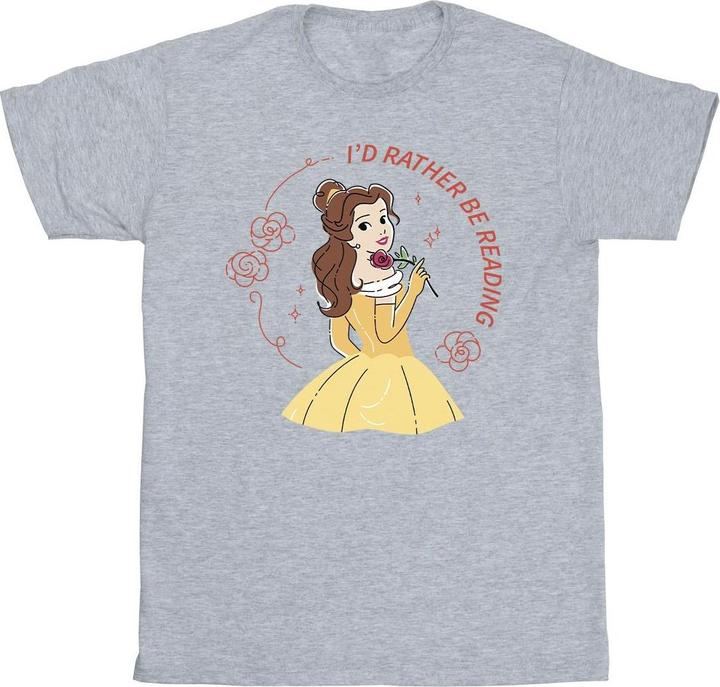 Immagine prodotto Disney La Bella e la Bestia Preferisco leggere TShirt (4XL)