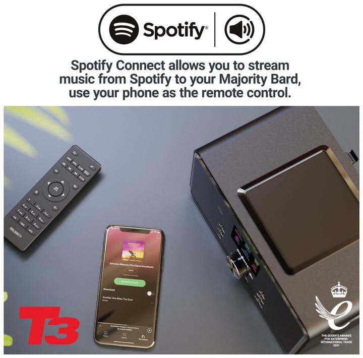 Produktbild Majority Bard Black (Internetradio, FM, UKW, DAB+, WLAN, Bluetooth)