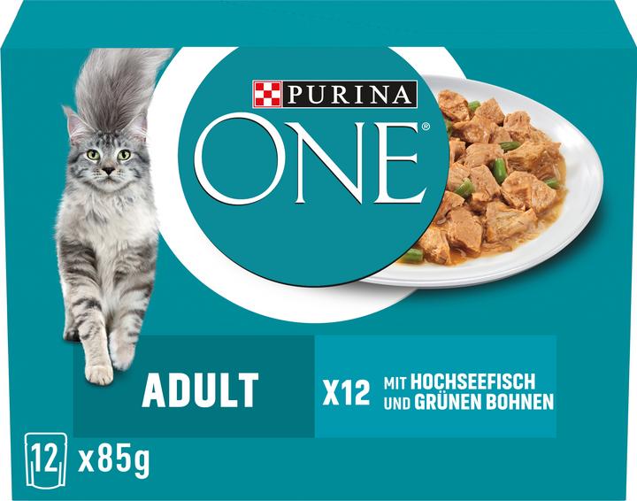Purina ONE Mit Fisch (Adult, 12 Stk., 1020 g)