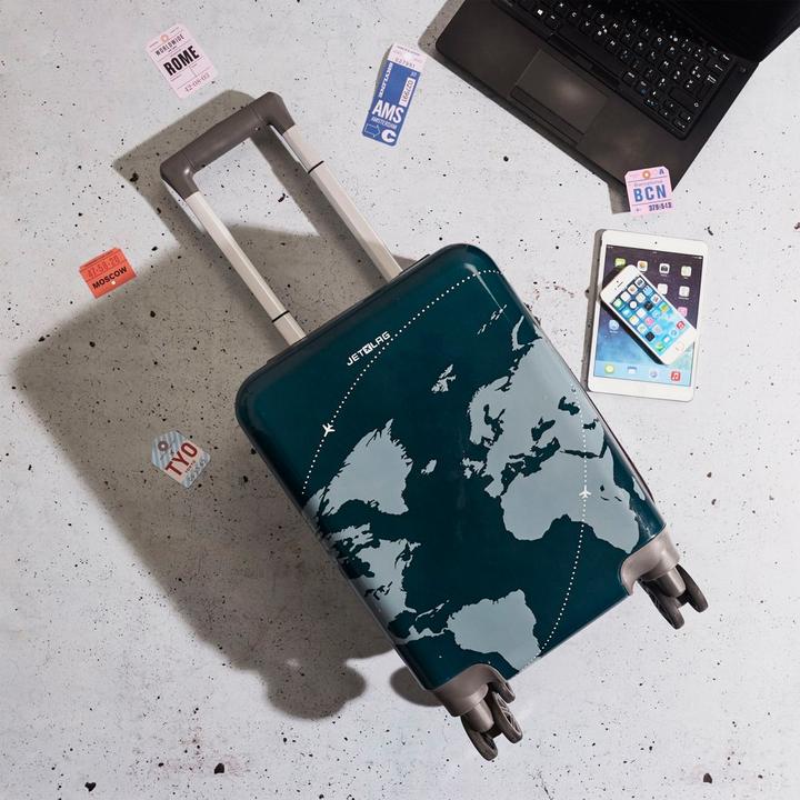 Produktbild Jet Lag Weltkarte Kabinenkoffer (27 l, Handgepäck (bis 50l))