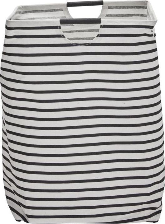Image du produit House Doctor Sac à linge, HDstripes, noir/blanc