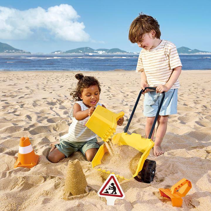 Produktbild Hape Sandspielzeug Set Baustelle mit Karre 5 Teile