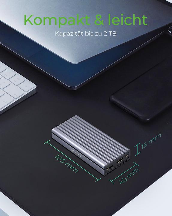 Produktbild Icy Box IB-1817M-C31 (M.2 2230, M.2 2242, M.2 2260, M.2, M.2 2280)