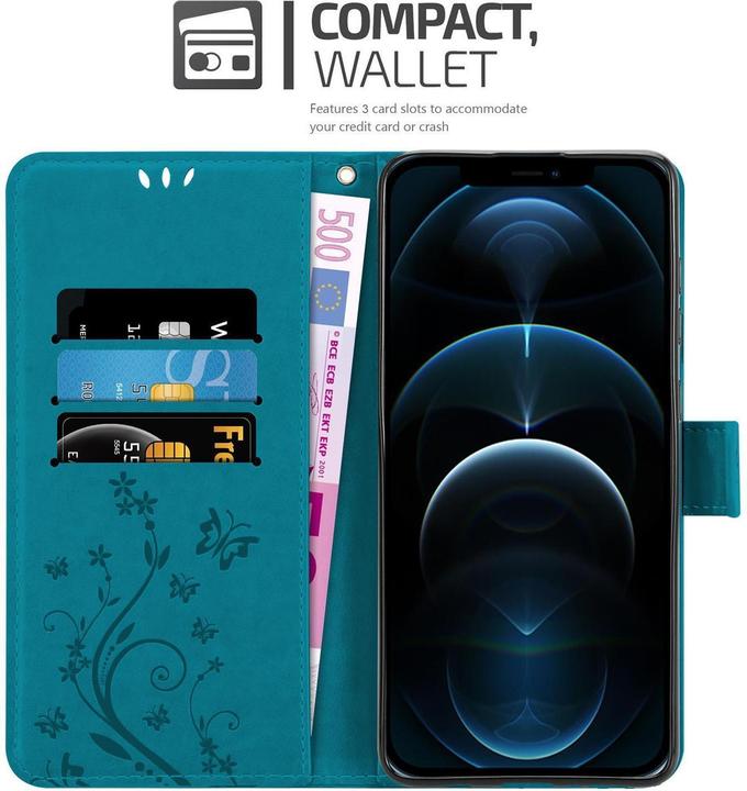 Actual product image Cadorabo Flower Book cover (Apple iPhone 13 Pro Max)