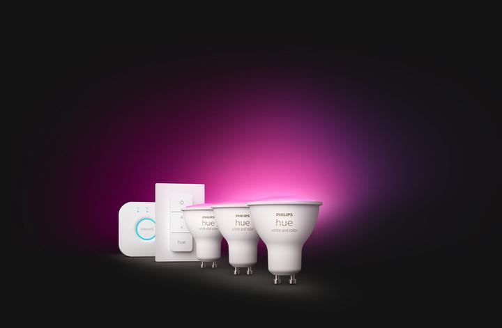 Actual product image Philips Hue White & Color Ambiance starter kit (GU10, 5.70 W, 350 lm, 3 x, G)