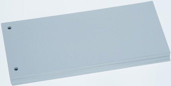 Büroring Trennstreifen weiss, 10,5 x 22,8 cm, 190g/qm Karton, gelocht, 100 Stück